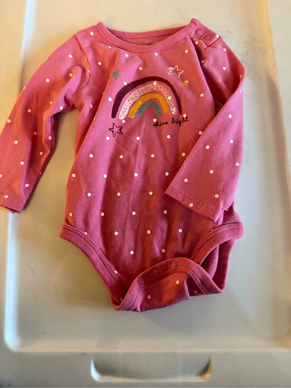 Carter's Pink Rainbow Bodysuit